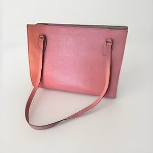 Kate Spade New York Pink Shoulder Purse Made In Italy Leather Vintage 2000s